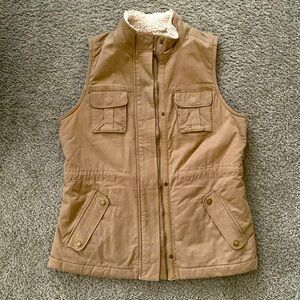 Sonoma Sherpa- Lined Tan Vest